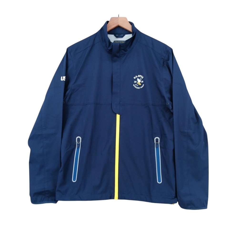 Polo Ralph Lauren‎ Golf Marshal Jacket Mens Small Blue Zip 2020 Winged Foot NEW